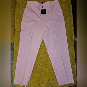 St. John Mid/Reg Rise Light Pink Wool Dress Pants Women Size L New